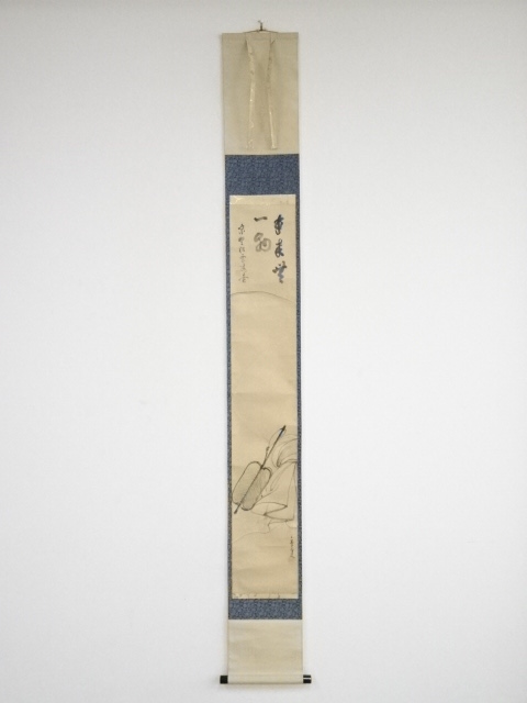 JAPANESE HANGING SCROLL / HAND PAINTED / HOTEI GOD